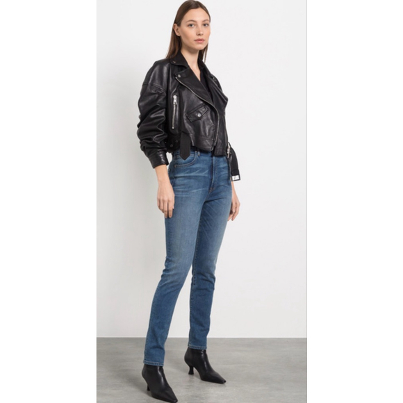 NWT SLVRLAKE Beatnik blue skinny jeans with a distressed effect SZ 25 - Picture 3 of 8